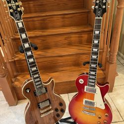 Epiphone Les Paul Custom Pro And Epiphone Standard Pro Les Paul 