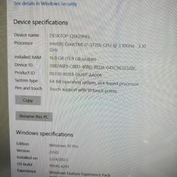 Dell XPS 27” All In One PC- Touch Screen