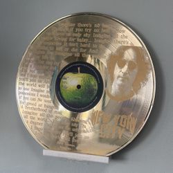 John Lennon Golden Vinyl Récord