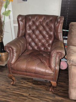 Leather armchair