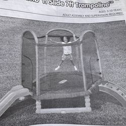 Little tikes climb ‘n slide 7ft. trampoline