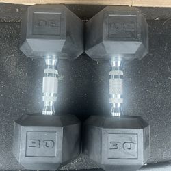 Set Of 30 Pound Dumbbells