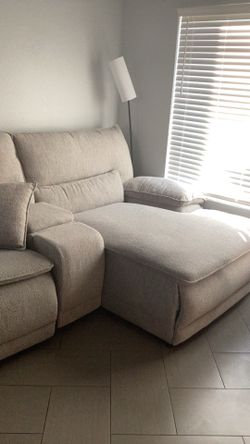 Comfortable wide sofa