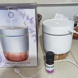 Lomi Portable Diffuser w Sea salt and Lavender Essential oil 