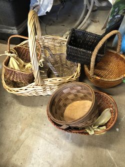 Variety of baskets