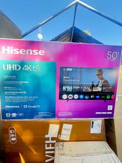Brand New 50” Hisense 4K Google TV - Still Sealed