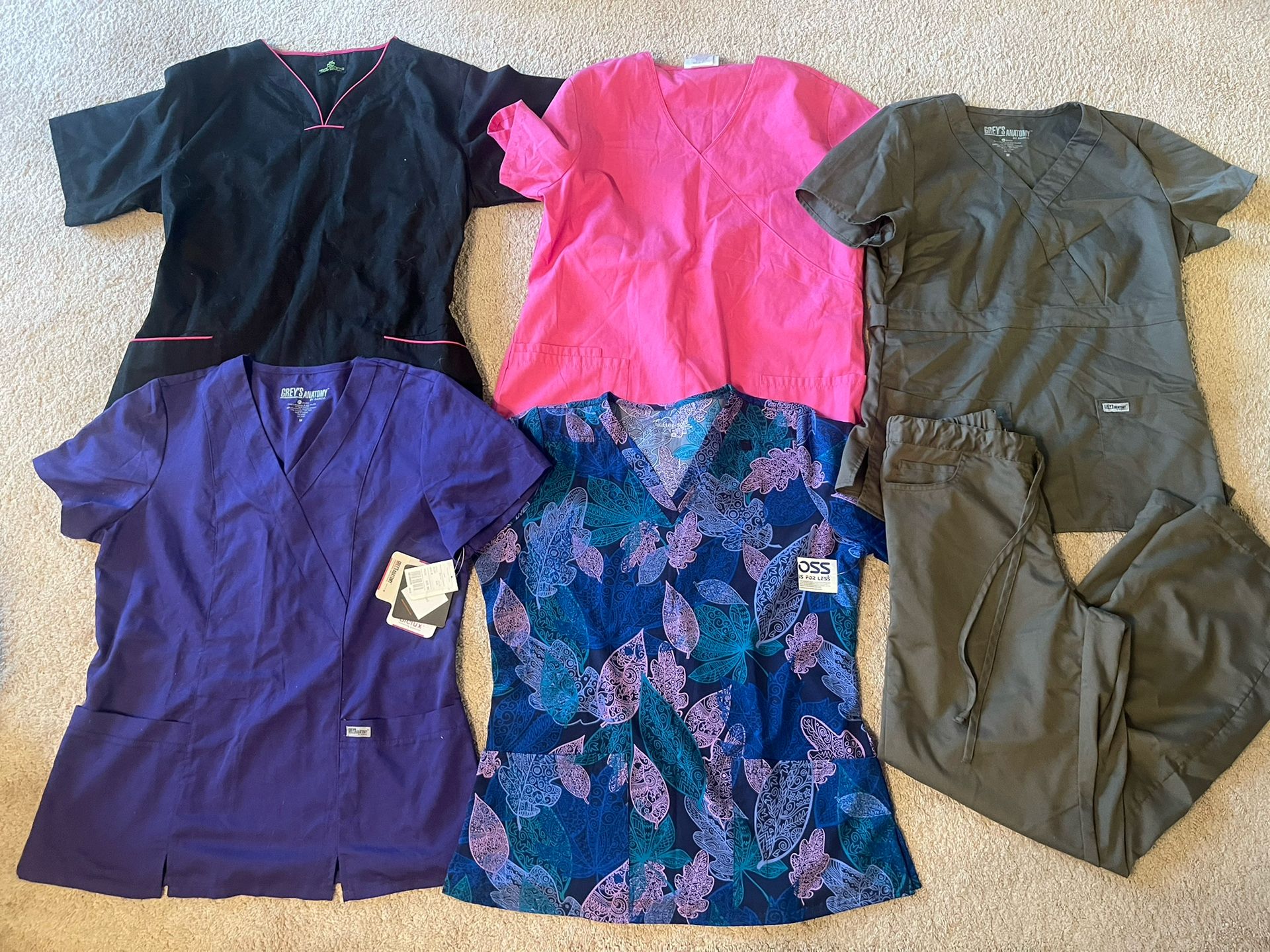 Medical Scrubs (5 Tops And One Pants)