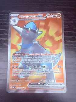 Rampardos ex Pokémon Card 100/084 Secret Rare