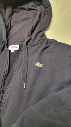 Lacoste Black Hoodie Full Zipper 
