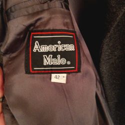 American Male Wool Trench Coat