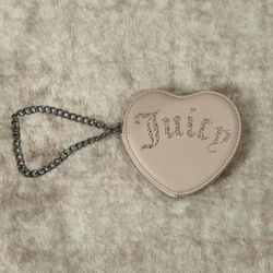 juicy couture blush heart wristlet 