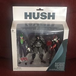 BATMAN DC Collectibles HUSH 3 Pack Action Figure JOKER HARLEY QUINN