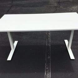IKEA TROTTEN Desk sit/stand, white, 63x31 1/2 "