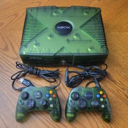 Original XBOX Halo Special Edition Green Console - Custom - 500GB