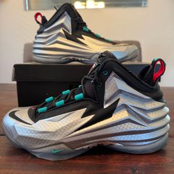 Nike Chuck Posite Metallic Silver Charles Barkley Shoes