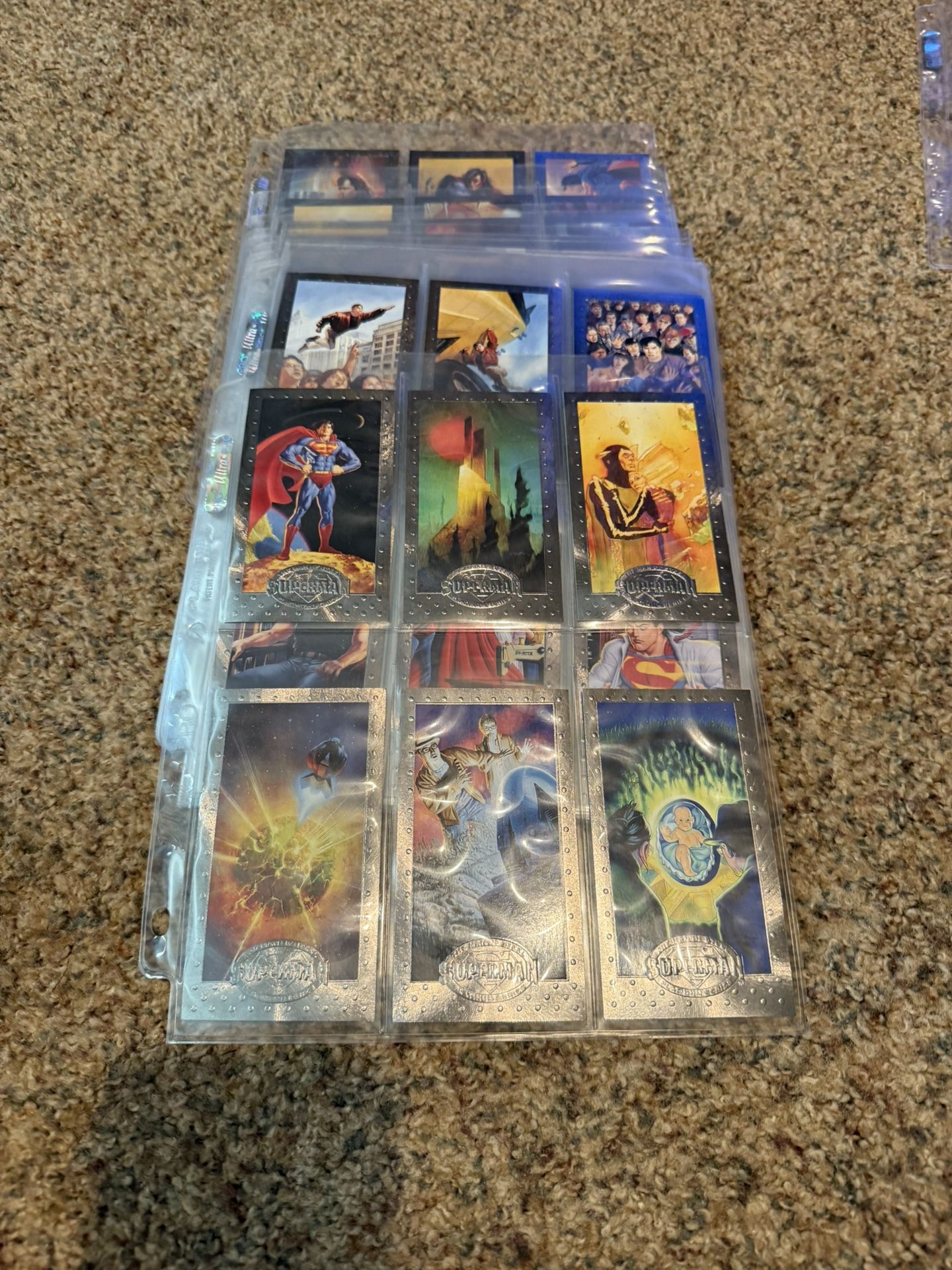 1994 Skybox Superman Man Of Steel Platinum Series Complete Set Of 90 Cards Collectible Comic Images
