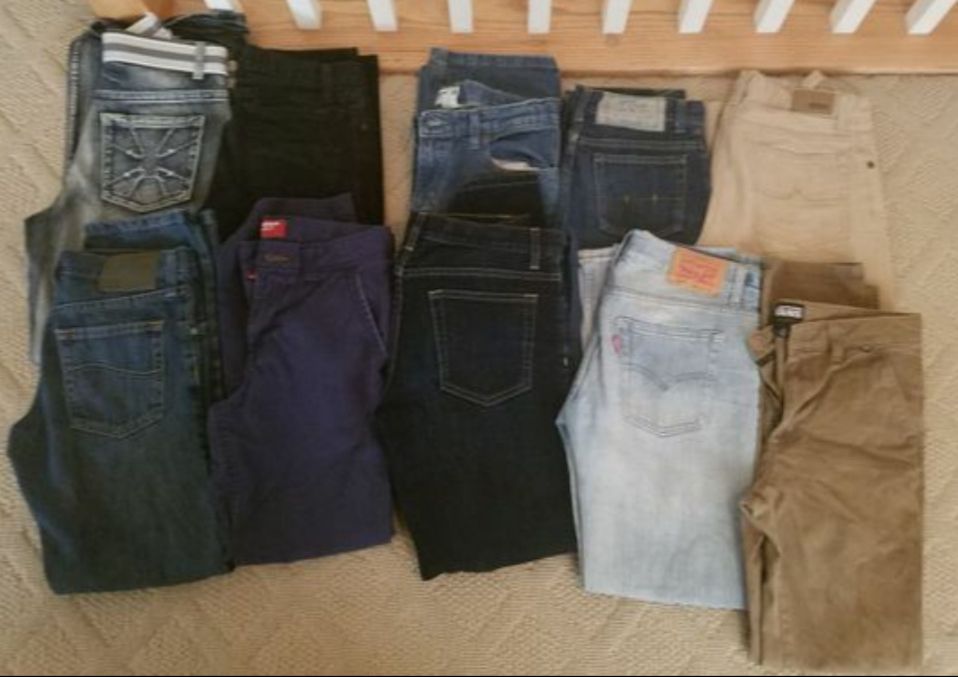 14 pairs of boys jeans