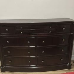 Solid wood dresser and nightstand