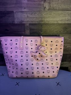 MCM Monogram tote in pink