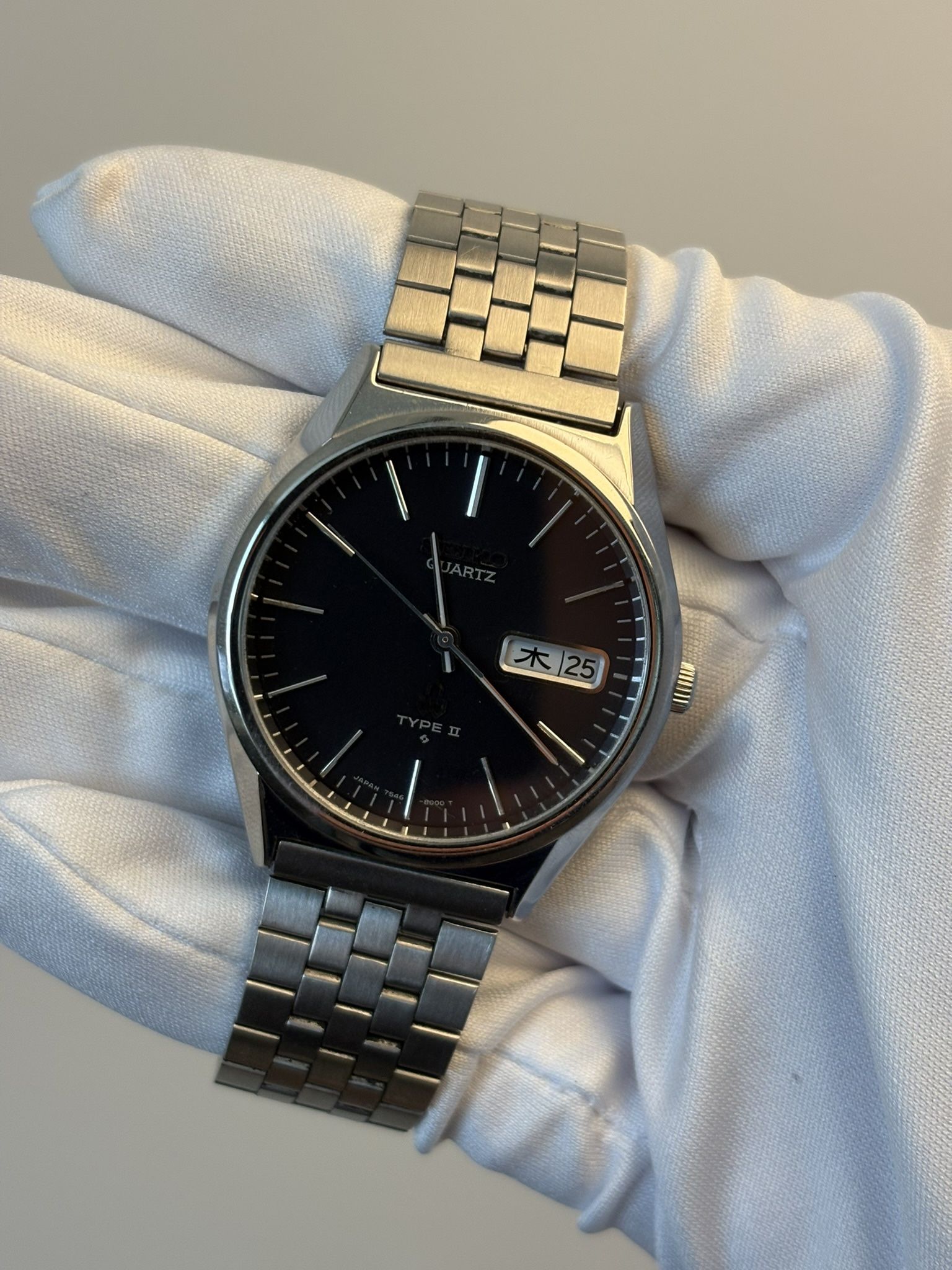 Seiko Quartz Black Type 2 Watch