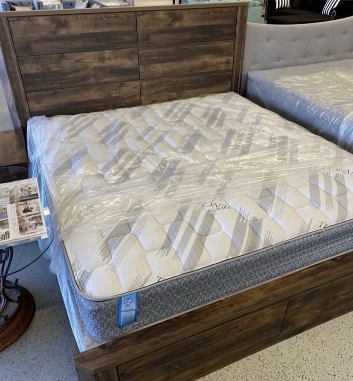 Furniture Mattress Boxspring Bunk Bed Chest Dresser Near Nightstand