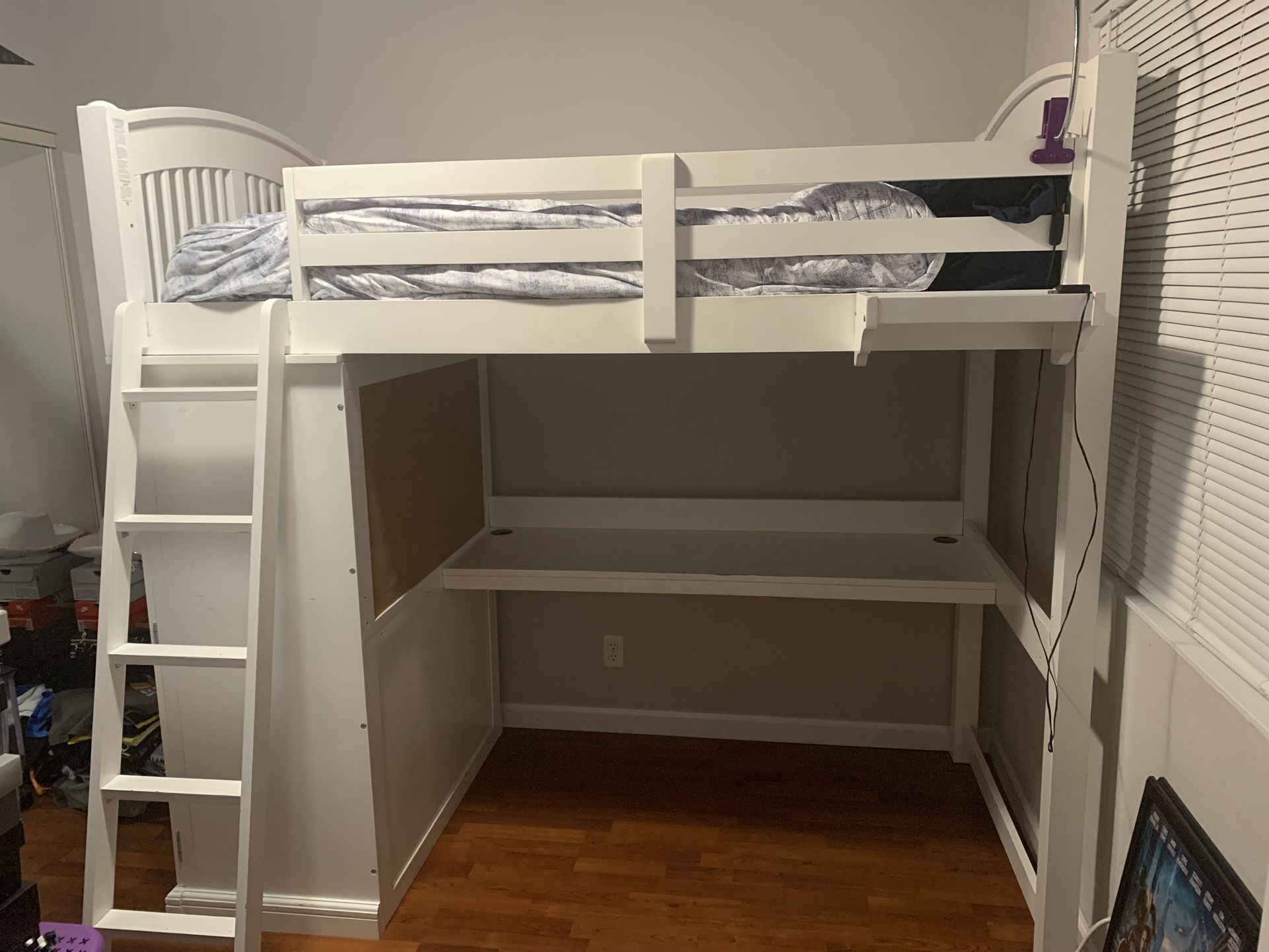 Twin Bed Over Desk