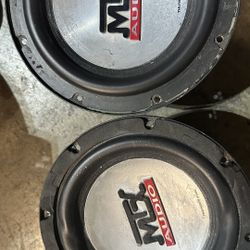 Two 8 Inch MTX 5500 Subwoofers