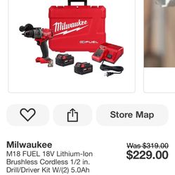 Milwaukee 1/2 Drill/driver Kit