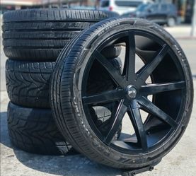 24” Chevy Silverado GMC Sierra Wheels & Tires Tahoe Yukon Escalade Suburban Rines Y