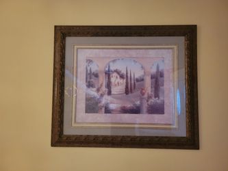 Framed Tuscan Villa Art Print