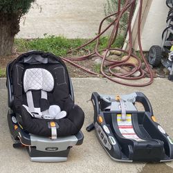 CHICCO Keyfit 30 Infant Car Seat With Two Bases And a Stroller Caddy $100 OBO