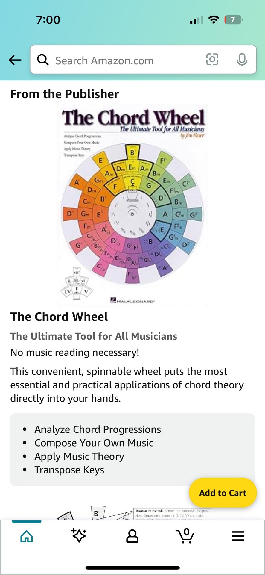 the chord wheel for all musicians