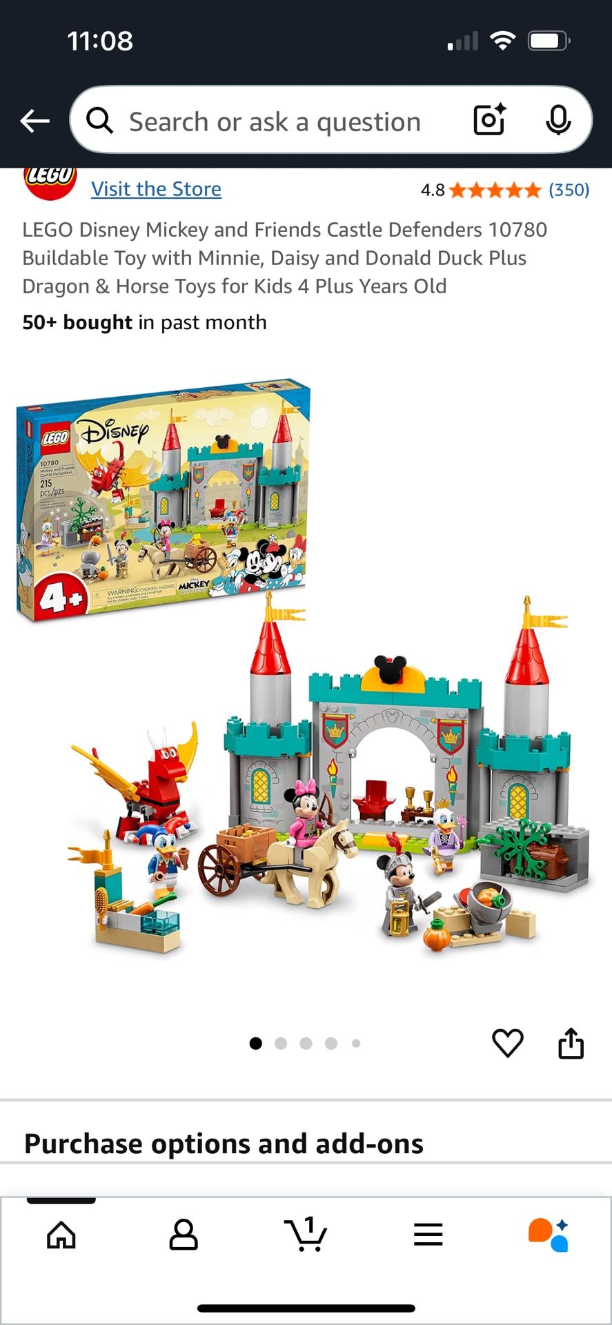 LEGO Disney Mickey and Friends Castle Defenders 10780