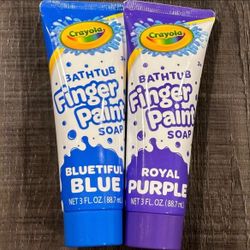 New Set of 2 Crayola Bathtub Finger Paint Soaps