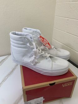 Size 7 White Vans Sk8-Hi