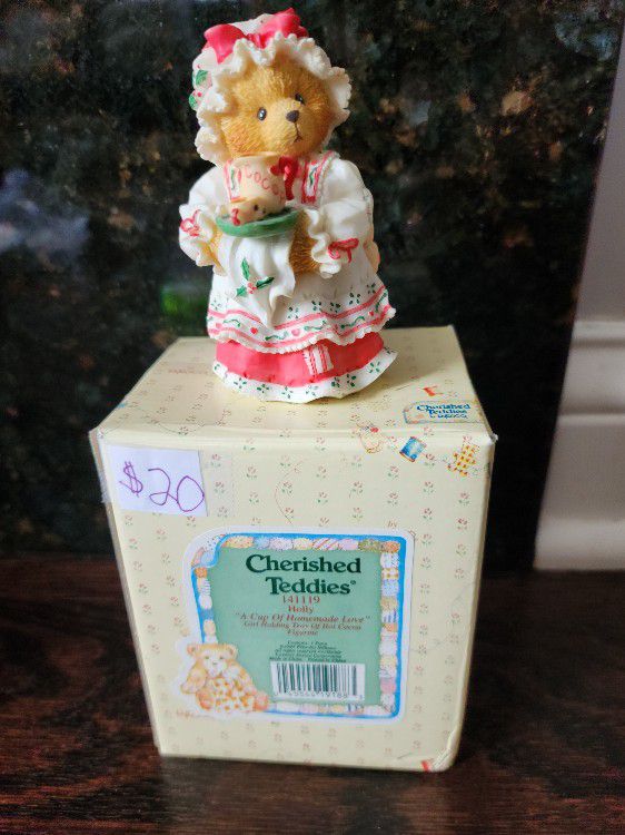 1995 Enesco Cherished Teddies Holly "A Cup Of Homemade Love" 141119

