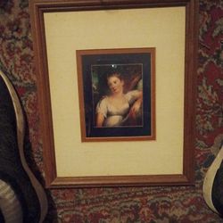 Framed Art Print Beautiful Renaissance Lady