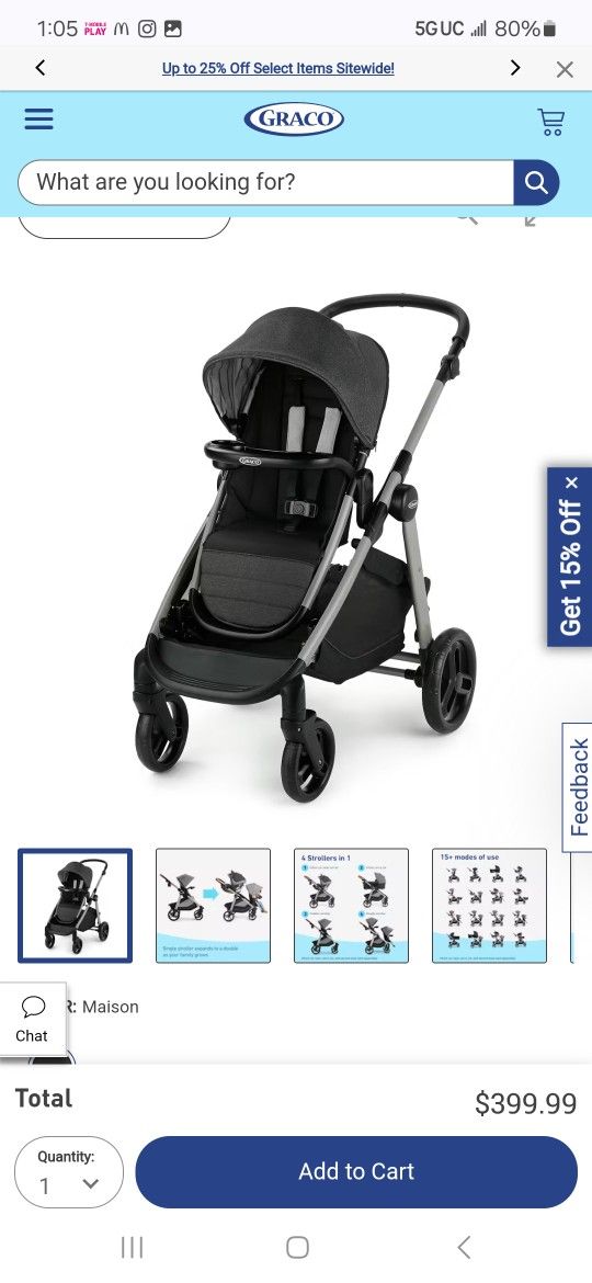 Graco Nest 2 Grow Stroller