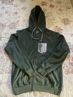 Vintage Attack On Titan Zip Up Sweater