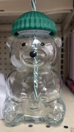 Bear glass cup