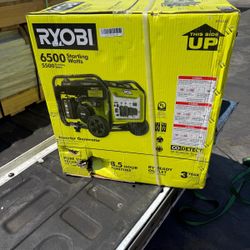 Ryobi 6500-Watt Gasoline Powered Inverter Generator with CO Shutdown & Idle Down Technology