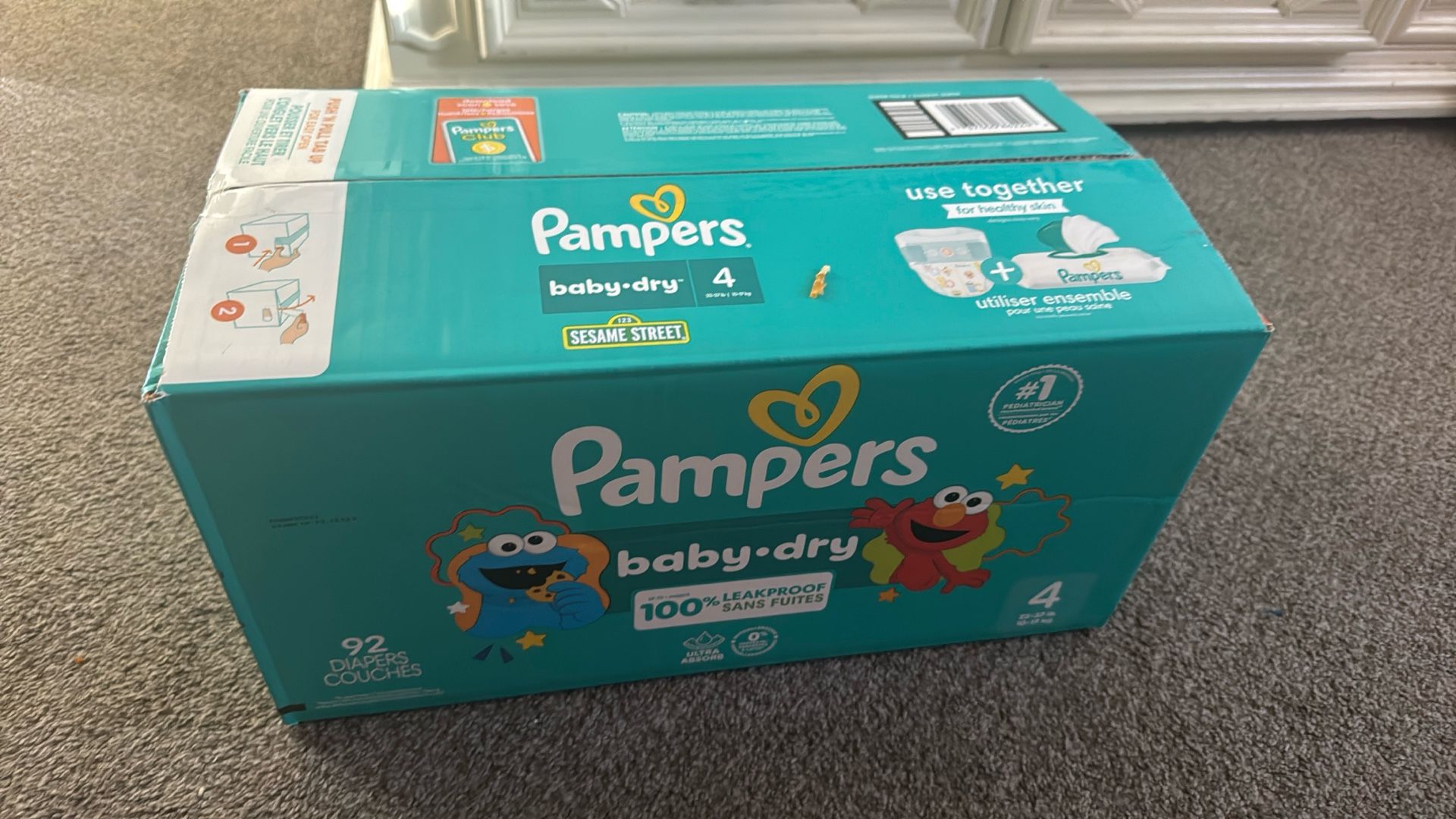 Size 4 Diaper Super Pack Pampers 92 Count