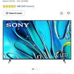 75” Sony Bravia Tv