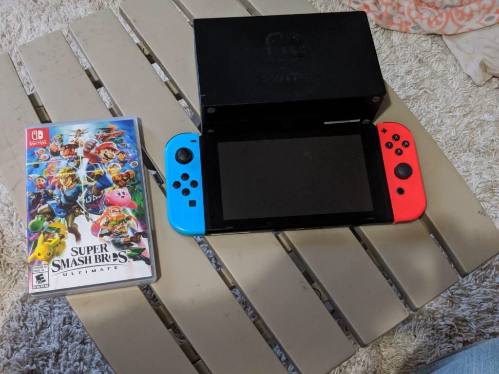 Nintendo Switch with Super Smash Bros included