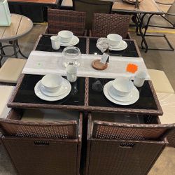 9 Pc Outdoor Patio Furniture New Assembled 