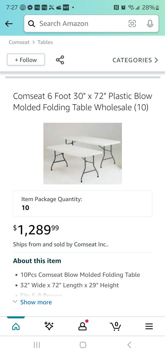 Tables And Chairs