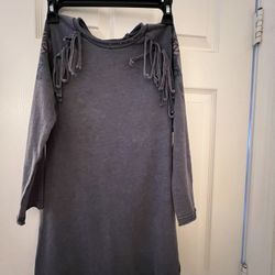 Girls size 6/6x) Dress with fringe