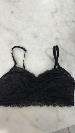 Victoria secret pink black lace bralette