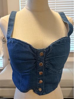 Blue Jean crop top