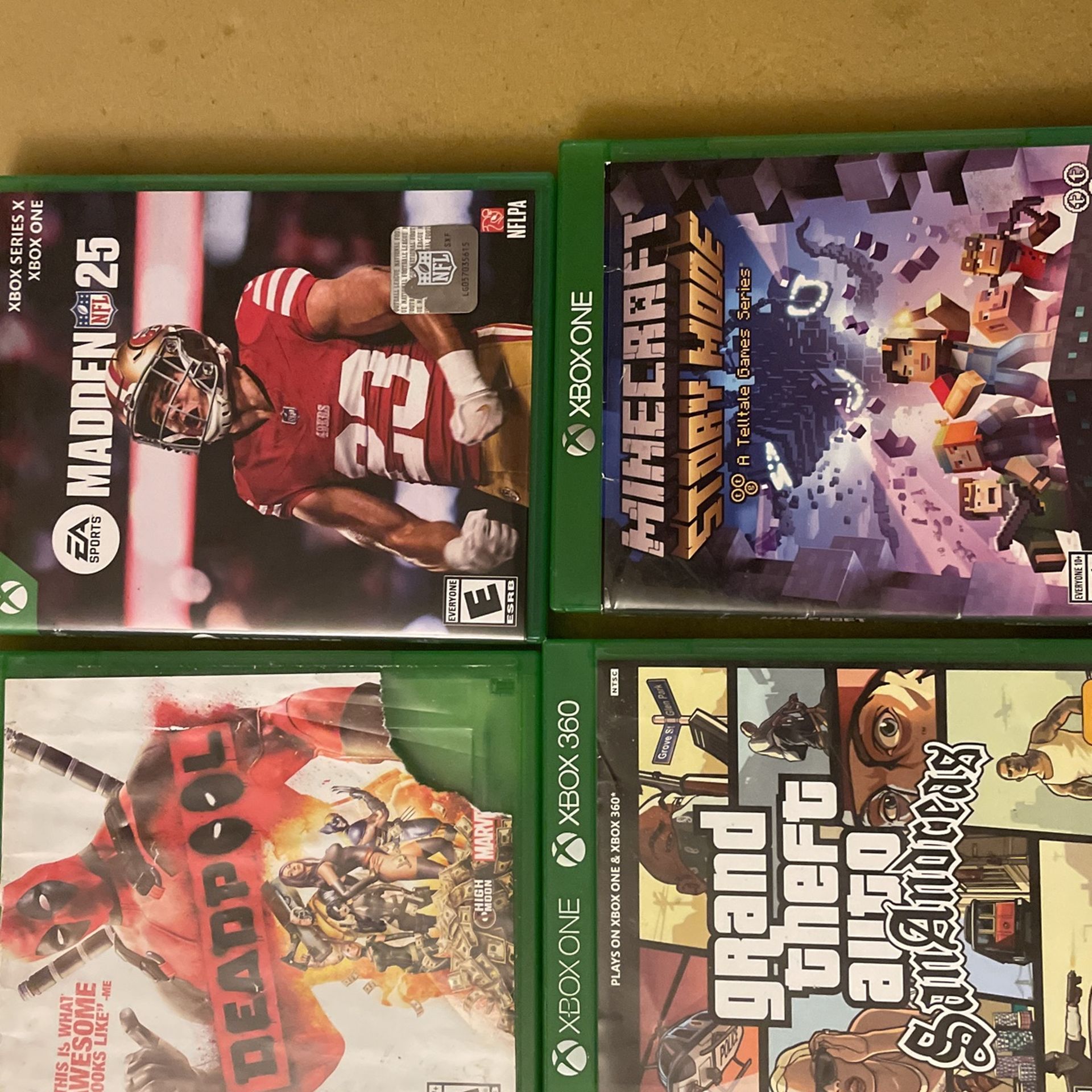 Xbox one and Xs games